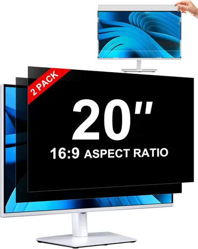 Miniatura 20 de ZOEGAA Pantalla de privacidad, pantalla de privacidad extraíble para monitor de computadora, antirreflejos y luz azul, compatible con HP Dell