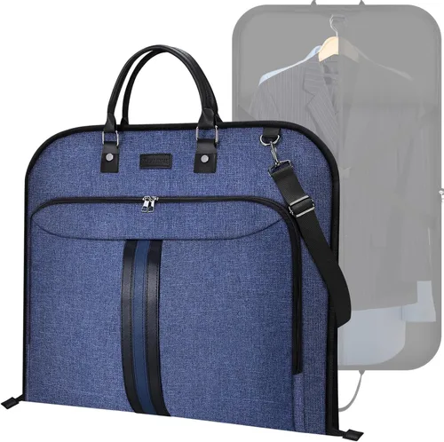 Miniatura 12 de Bolsa de ropa de viaje BALEINE, bolsa de traje de viaje para hombres, bolsa de ropa de 42'' impermeable para llevar, bolsa de ropa de viaje