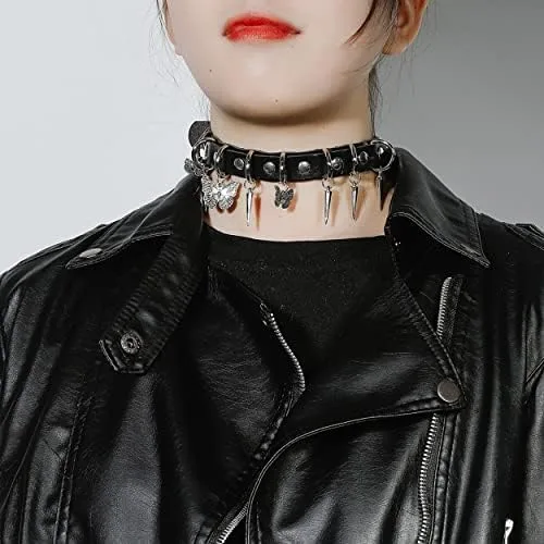 Miniatura 4 de Gargantilla Punk Gótico PU Cuero Emo Joyería para Mujeres