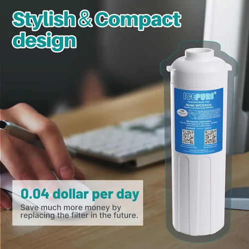 Miniatura 8 de ICEPURE WFC5300A Sistema de filtro de agua debajo del fregadero, vida ultralarga de 3 años o 22000 galones, reemplazo para el sistema de filtración