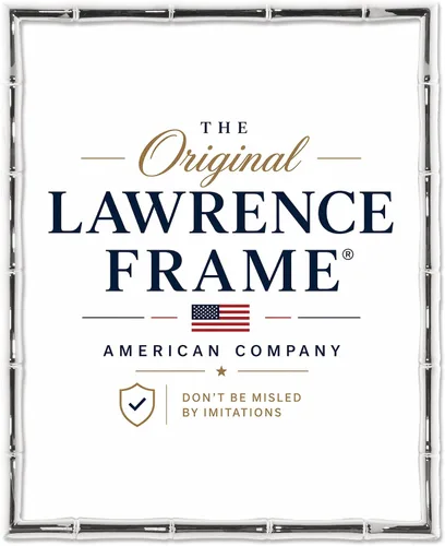 Miniatura 2 de Lawrence Frames, Marco de Metal con Diseño de Bambú, 8x10, Mate 5x7, Plateado Plata