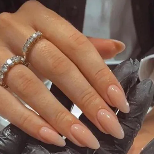 Miniatura 35 de Uñas postizas a presión marrón café, uñas postizas medianas de almendra, color sólido, cobertura completa, uñas postizas artificiales brillantes