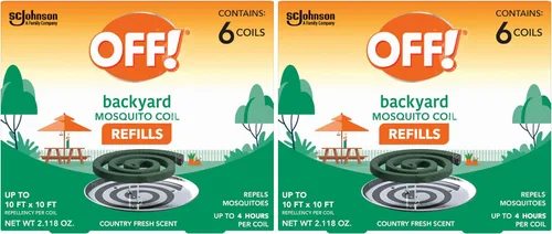 Miniatura 18 de OFF! Repuestos de bobina repelente de mosquitos para patio trasero, perfecto para patios al aire libre, aroma fresco, 6