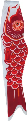 En la brisa peces koi Windsock, Rojo