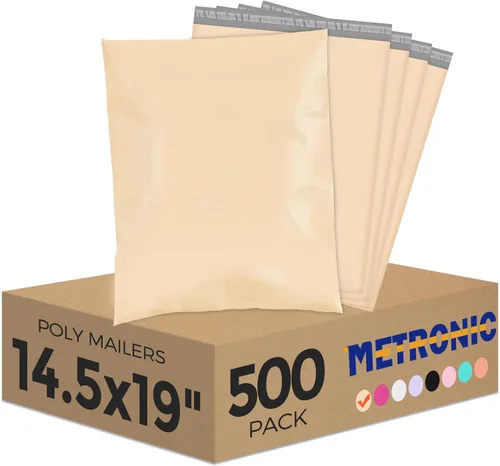 Miniatura 46 de Metronic Sobres de polietileno grandes de 24 x 24 pulgadas, 100 unidades, bolsas de envío adhesivas fuertes para ropa, sobres impermeables para Lila