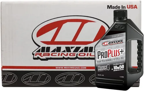Miniatura 2 de Aceite de motor sintético para motocicleta Maxima Racing Oils 30-199128-2PK Pro Plus+ 10w50, botella de 1 galón, paquete de 2
