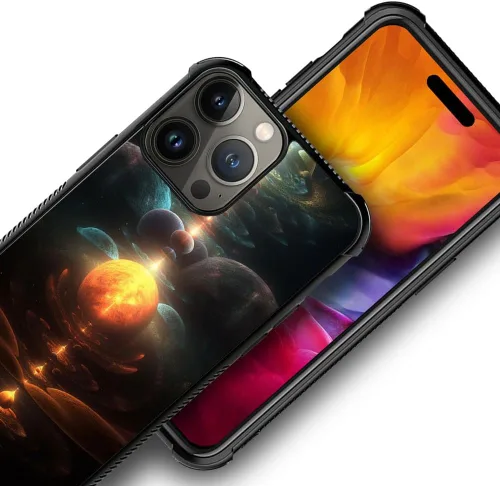 Miniatura 126 de DAIZAG Compatible con iPhone 13 Pro Max, Funda de TPU Protectora Anti-Arañazos Todo En Uno, Fundas para Hombre Mujer - Motivo de Madera Americana