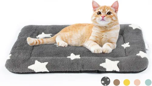 Miniatura 41 de Mora Pets Almohadilla para jaula para perros, alfombra para jaula de perrera para perros pequeños, lavable, bonita cama de estrella para mascotas