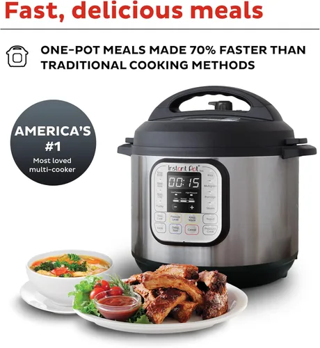 Miniatura 3 de Instant Pot Duo - Olla eléctrica a presión de 8 cuartos de galón + olla interior de acero inoxidable