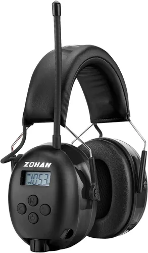 Miniatura 15 de ZOHAN AM/FM Radio Headphone with Digital Display,Ear Protection Noise Reduction Earmuffs,Comfortable Hearing Protector