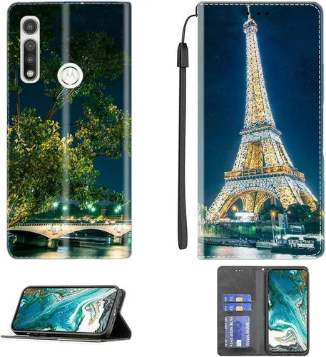 Miniatura 484 de Funda para Moto One Zoom compatible con Motorola One Zoom Phone Case Flip Stand Cover Magnetic Close YHD