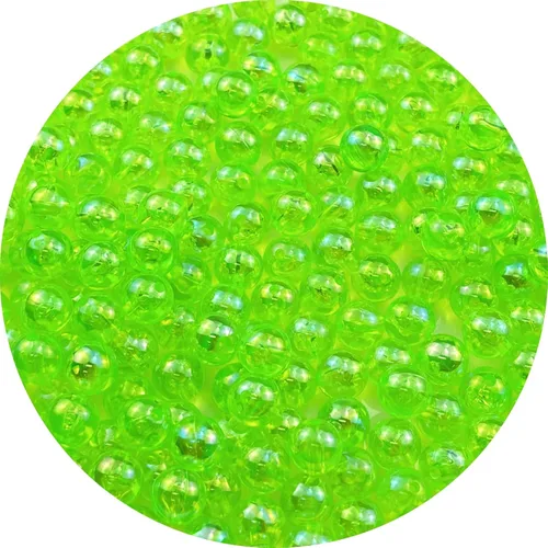 Miniatura 13 de 2000 cuentas redondas acrílicas de 0.157 pulgadas (0.157 in), cuentas espaciadoras de colores AB con agujero para bricolaje, pulseras, collares
