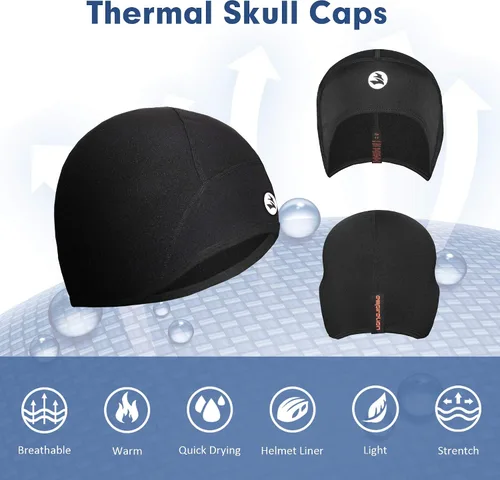 Miniatura 18 de EMPIRELION Casco térmico para niños, diseño de calavera, ligero, para deportes juveniles, para correr, para niños, niñas y niños