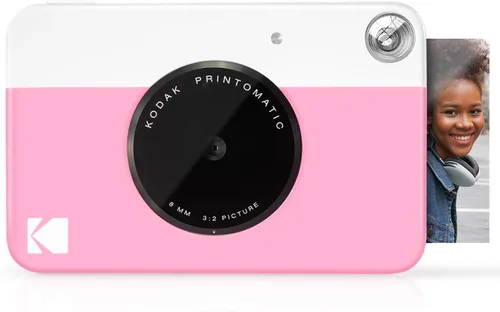 Miniatura 14 de Cámara digital de impresión instantánea Kodak PRINTOMATIC (rosa) con papel fotográfico Premium ZINK Kodak de 2" x 3" (50 hojas)