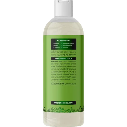 Miniatura 6 de Champú aclarante para acumulación y cabello graso - Champú de árbol de té para hombres y mujeres con aceite esencial de romero para cabello graso