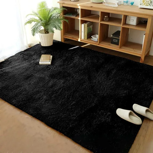 Miniatura 105 de Merelax Alfombra Moderna Suave y Esponjosa Shaggy para Dormitorio Sala de Estar Decoración de Sillas Pequeñas Alfombras Tapetes para Pies Piso, Verde