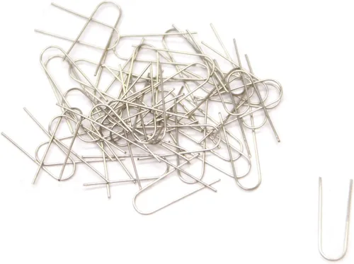 Miniatura 5 de Creative Hobbies® Anillos de salto de alambre de nicrome de alta temperatura fusibles, ganchos en U para colgar adornos, paquete de 50 piezas