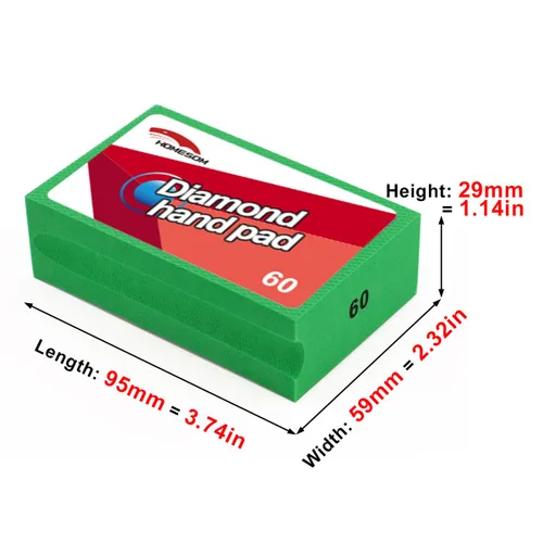 Miniatura 2 de Almohadillas de pulido a mano de diamante Bloques de lijado trasero de espuma para lijado Cerámica Azulejo de vidrio Concreto Piedra de mármol