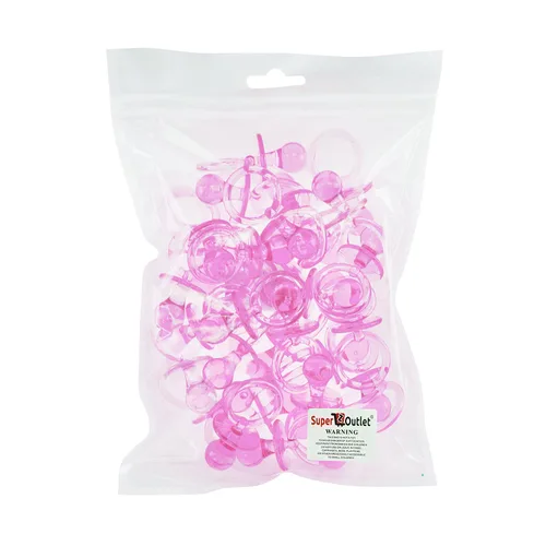 Miniatura 3 de Super Z Outlet Chupetes pequeños de plástico de vidrio acrílico para decoración de baby shower, dispersión de mesa, recuerdos de fiesta