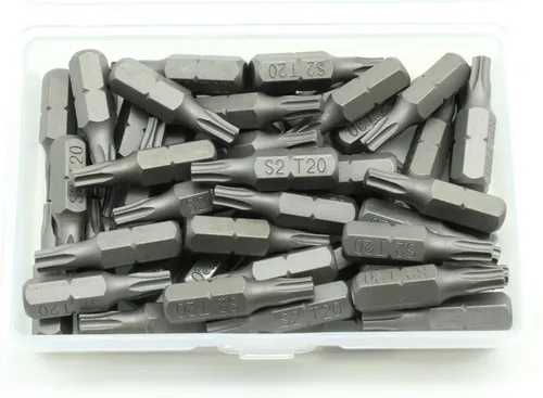 Miniatura 38 de TMAX Juego de puntas de destornillador de cabeza de estrella T6 Torx de 25 piezas, acero S2 de 6 puntos T-6 puntas de inserción de destornillador