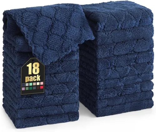 Miniatura 80 de Homaxy - Paquete de 12 trapos de cocina (10 x 10 pulgadas, morado), de terciopelo coral, supersuaves y absorbentes, de secado rápido, paño