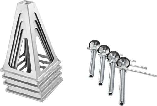 Miniatura 9 de VEVOR Juntas estabilizadoras RV, paquete de 4 Juntas de nivelación de aluminio RV, juntas de pila RV para remolque de viaje y cámper RV, junta