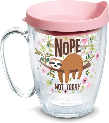 Miniatura 12 de Tervis Traveler Sloth Nope Not Today - Vaso de triple pared aislado para viajes, mantiene las bebidas frías y calientes, 20 onzas, acero inoxidable