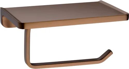 Miniatura 9 de TRUSTMI Soporte de papel higiénico con estante para teléfono, accesorios de baño, dispensador de rollo de pañuelos, almacenamiento, montaje en Oro