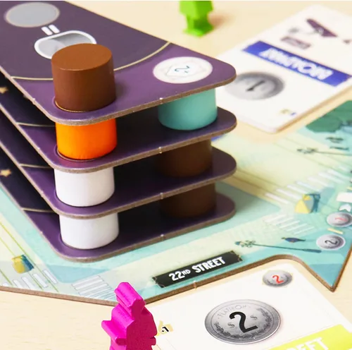 Miniatura 3 de Juego de mesa Flatiron - ¡Construye el icónico rascacielos de Nueva York! Juego de estrategia arquitectónica, divertido juego familiar para niños