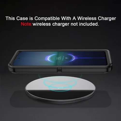Miniatura 6 de I-HONVA para Samsung Galaxy S21 FE 5G, Funda Resistente a Golpes, Polvo y Caídas de 3 Capas, Protección Completa del Cuerpo