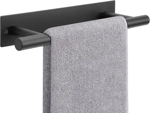 Miniatura 10 de NearMoon Soporte de toalla de mano autoadhesivo/Anillo de toalla, Barra de toalla de mano de acero inoxidable resistente al óxido, se pega