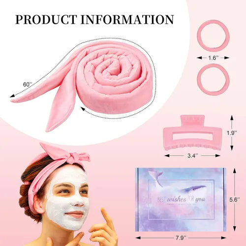 Miniatura 6 de Rizadores de cabello sin calor extra largos de 60 pulgadas mejorados para dormir, rodillos de pelo sin calor (rosa)