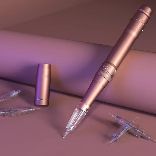 Miniatura 7 de Kit permanente de lápiz de tatuaje de maquillaje de cejas para máquina de tatuaje delineador de ojos de cejas con 15 agujas de cartucho Microblading