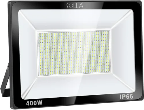 Miniatura 13 de Paquete de 2 focos LED de 100 W para exteriores, luces de seguridad superbrillantes de 8000 lúmenes, equivalente a 550 W, impermeable IP66, blanco