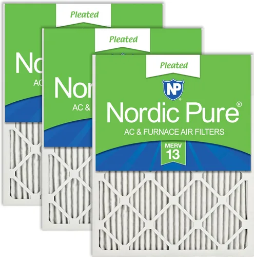 Miniatura 106 de Nordic Pure Filtros de aire para horno MERV 6 de 18 x 25 x 1 pulgadas (tamaño real: 17 1/2 x 24 1/2 x 3/4), color verde poliéster MERV 6, reduce