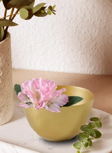 Miniatura 3 de Serene Spaces Living Cuenco de metal dorado ideal para bodas, fiestas, eventos, restaurantes, decoración del hogar (extra pequeño, paquete de 4)