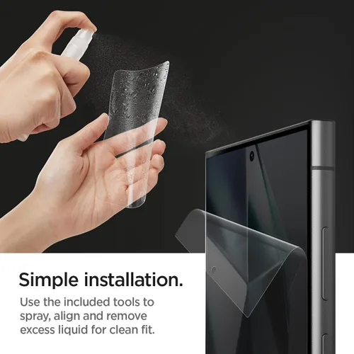 Miniatura 7 de Spigen NeoFlex - Protector de pantalla diseñado para Galaxy S24 Ultra (2 unidades) - Compatible con fundas Flexible Film, Full Edge Coverage