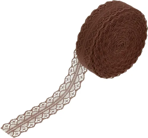Miniatura 72 de MECCANIXITY 1.2 Inch Wide 15 Yard Lace Ribbon Floral Pattern Beige Lace Trim Ribbon for Gift Wrapping Bouquets, Wedding Decor Sewing Making, and DIY