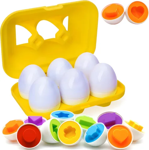 Miniatura 8 de WEEJOYGAM Juguetes de dinosaurio, huevos a juego de dinosaurios para niños pequeños de 1 a 3 años, juguetes Montessori para niños pequeños de 1, 2