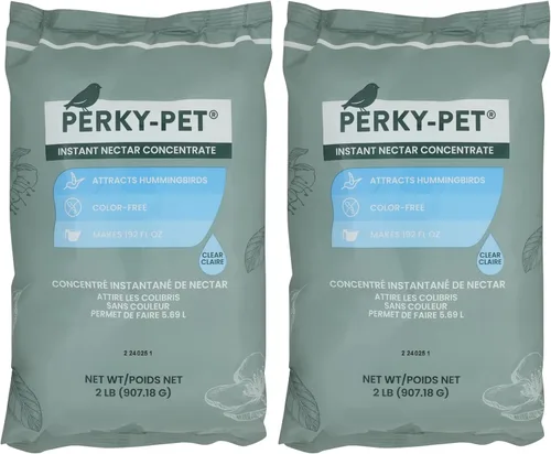 Miniatura 7 de Perky-Pet Concentrado instantáneo de néctar en polvo de colibrí, bolsa de 2 libras, 244SFB, hace 192 onzas de néctar líquido transparente