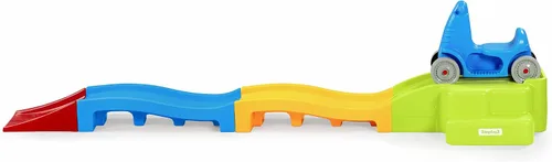 Miniatura 8 de Simplay3 Montaña rusa expandible de lujo con pistas, pista de carreras de descenso para niños en crecimiento, juguete para niños en interiores