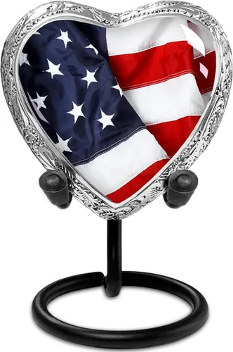 Miniatura 9 de Urna de águila americana para cenizas hombre adulto – Urnas de cremación patrióticas grandes para cenizas humanas, hombres y mujeres adultos – Urna