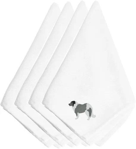 Miniatura 22 de Caroline's Treasures BB3448NPKE Affenpinscher - Juego de 4 servilletas bordadas, lavables, suaves, duraderas, servilletas de mesa para hotel
