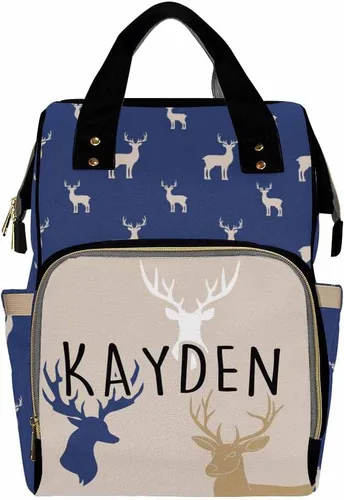 Miniatura 24 de Mochilas personalizadas con nombre personalizado para bebé, bolsa de pañales con monograma con bolsillos térmicos para adultos y niños, impermeable