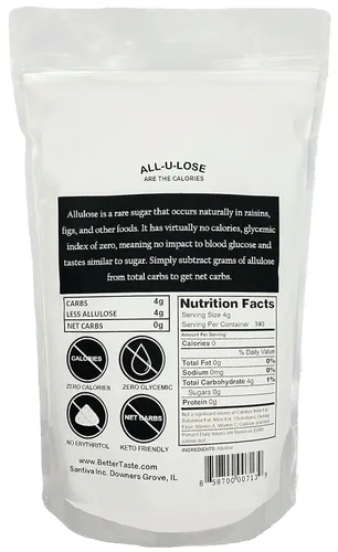 Miniatura 2 de BetterTaste - Edulcorante de alulosa, sustituto de azúcar granulado sin calorías, sin OMG, sin eritritol, sin gluten y edulcorante vegano Keto