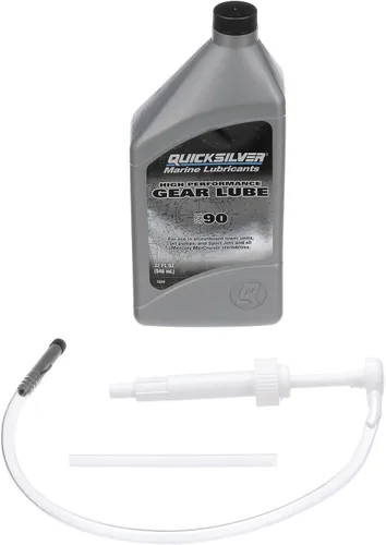 Miniatura 9 de Quicksilver Lubricante de engranajes de alto rendimiento SAE 90 para fueraborda y accionamientos de popa, 32 oz