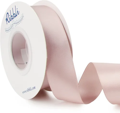 Miniatura 162 de Ribbli - Cinta de satén de doble cara dorada, 1 pulgada x 25 yardas, uso para ramo de lazos, envoltura de regalos, decoración de boda Dorado