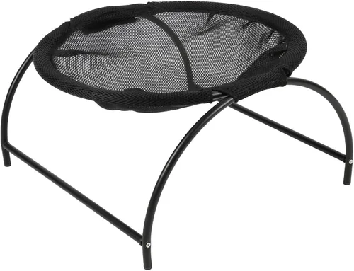 Miniatura 9 de Cat Hammock Bed, Elevated Small Dog Pet Hammock, Stainless Steel Canvas 43x43x24cm - Breathable Comfort, Detachable Design, Indoor Outdoor Use