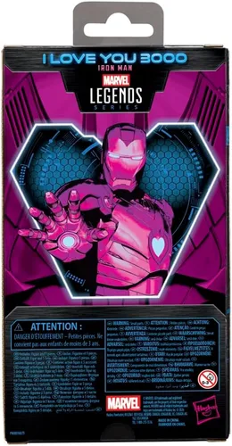 Miniatura 4 de Marvel Legends Series I Love You 3000 Iron Man, figura de acción coleccionable de 6 pulgadas para regalo