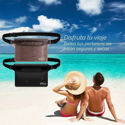 Miniatura 7 de AiRunTech Bolsa impermeable con correa para la cintura (paquete de 2) Accesorios de playa, la mejor manera de mantener tu teléfono y objetos